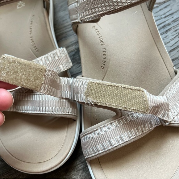 Ryka Beige Savannah 2 Q Contour Footbed Orthotic Sandals 10 W - Picture 3 of 10